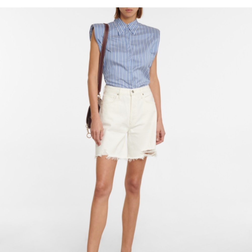 Citizens Of Humanity Camilla White Jean Shorts
